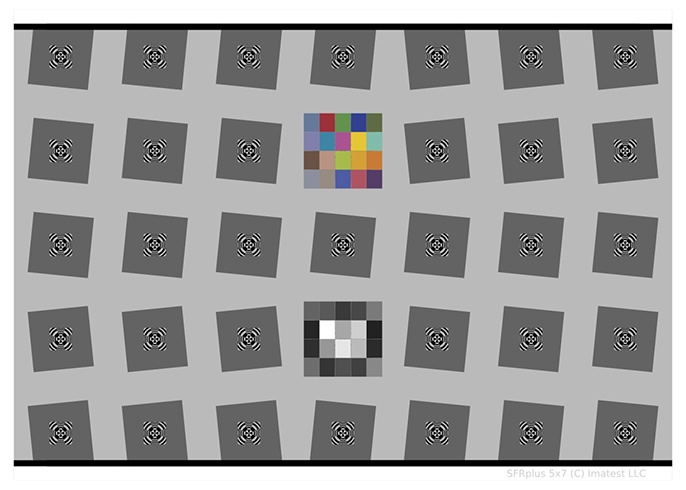 清晰度SFRplus測(cè)試卡鏡頭測(cè)試chart圖
