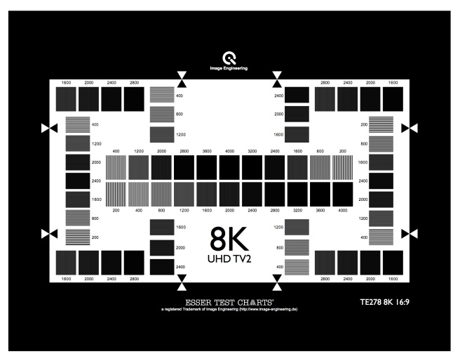 8K電視分辨率測(cè)試圖(UHD TV2)愛(ài)莎分辨率測(cè)試圖卡TE278