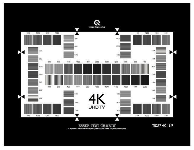 4K TV分辨率測(cè)試圖UHD愛(ài)莎分辨率測(cè)試圖卡TE277